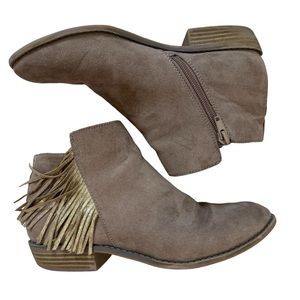 Dolce Vita Saidy Fringe Bootie Suede Size 5
